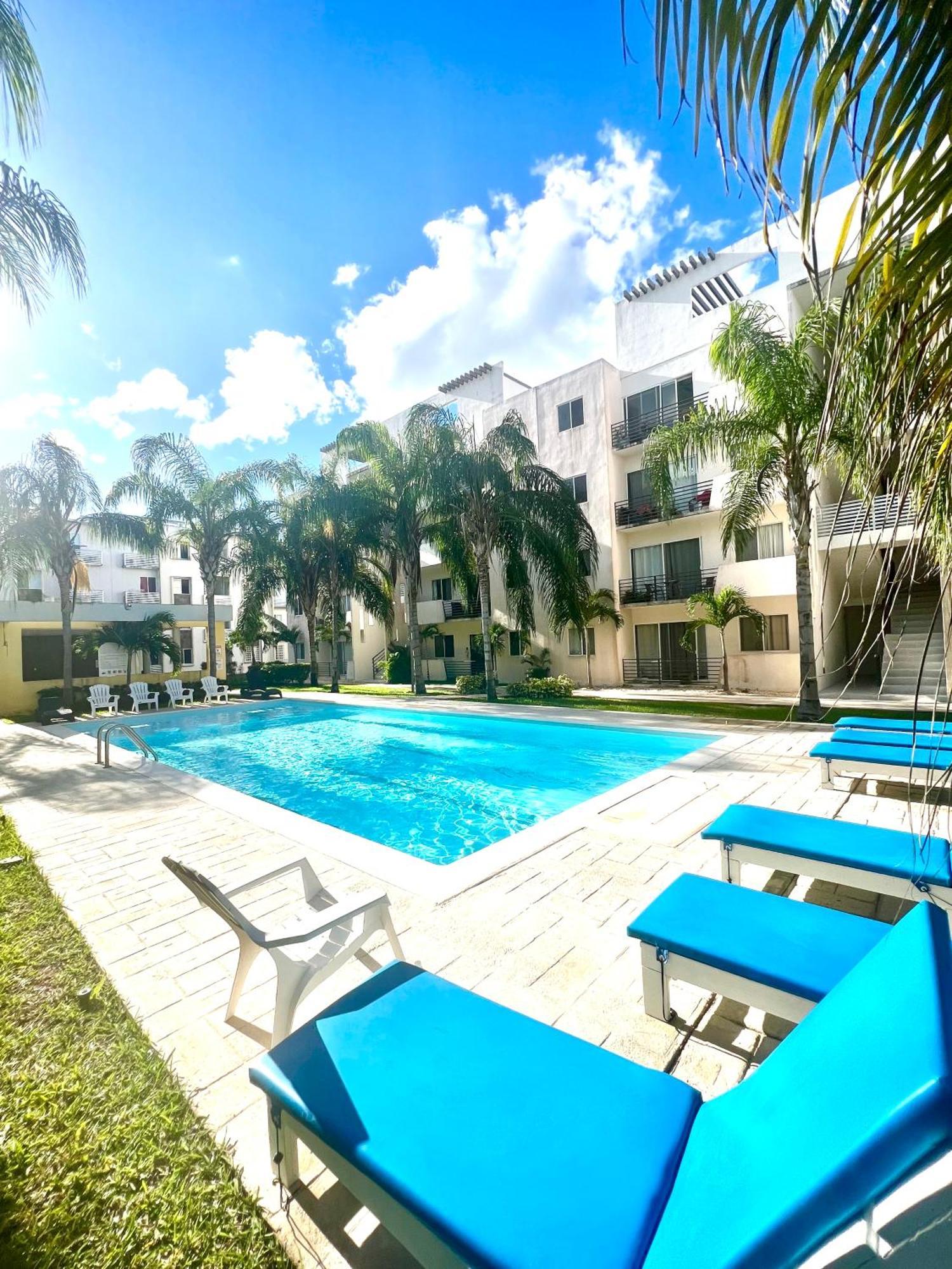 Апартаменти Departamento Blue Vacacional Плайя-дель-Кармен Екстер'єр фото